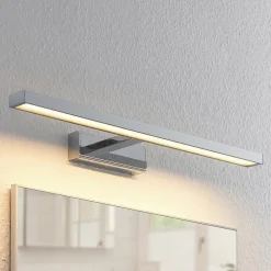 Lindby Væglamper > LED-spejllampe Jukka, 60 cm, krom, metal, IP44