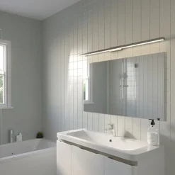 Lindby Væg- Og Spejllamper|Væglamper > LED-spejllampe til badeværelset Alenia, 120 cm, krom