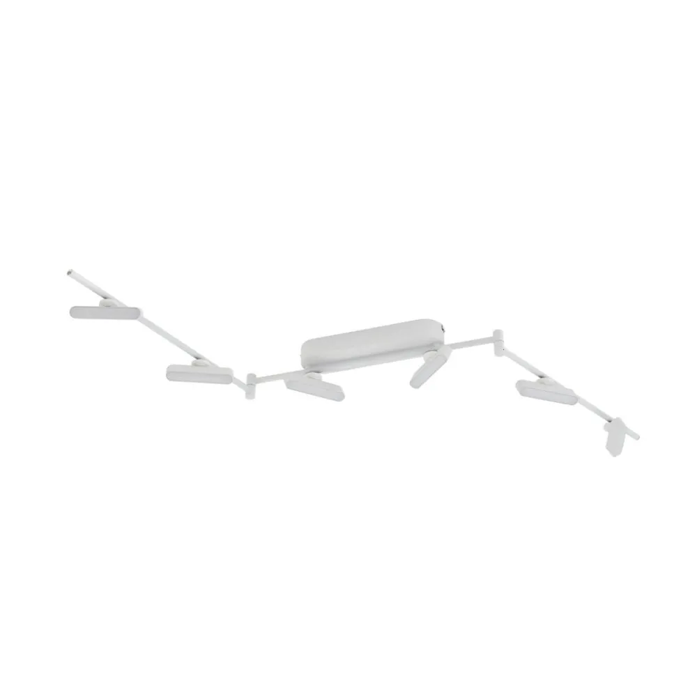 Lindby Loftlamper|Spotlights > LED-spotlight Eldrin, hvid, 6 lyskilder, lysliste