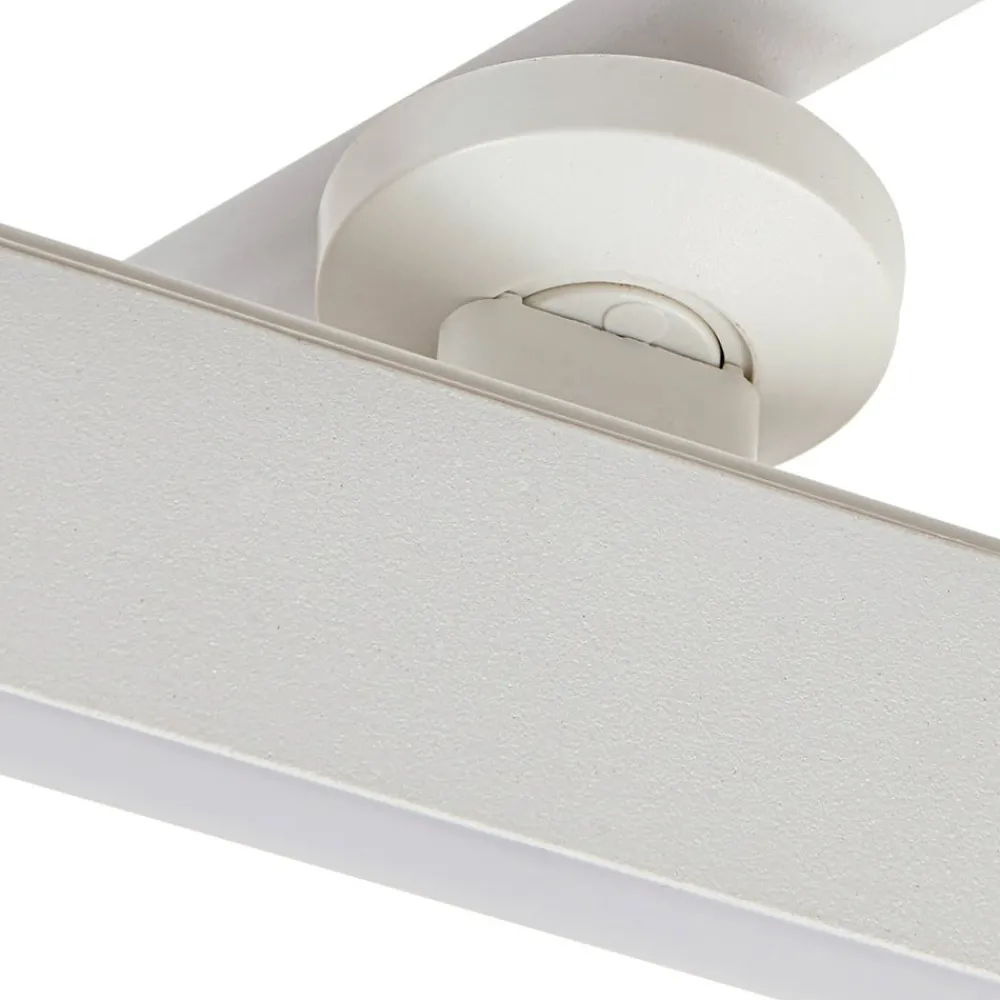 Lindby Gang|Loftlamper > LED-spotlight Eldrin, hvid, 4 lyskilder, lysliste