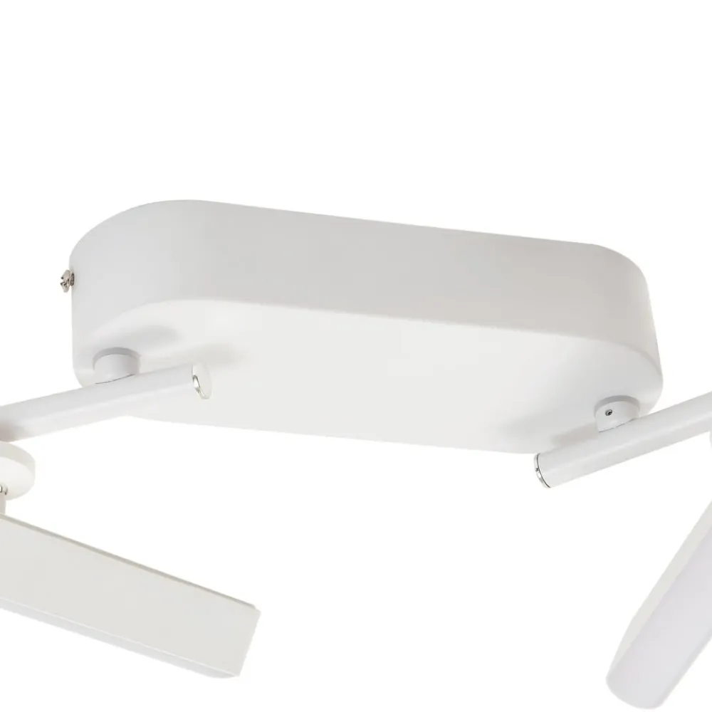Lindby Gang|Loftlamper > LED-spotlight Eldrin, hvid, 4 lyskilder, lysliste