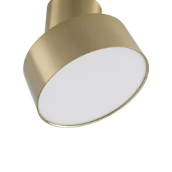 Lindby Loftlamper|Loftlamper > LED-spotlight Nivoria, Ø 14 cm, guldfarvet, drejeligt monteret