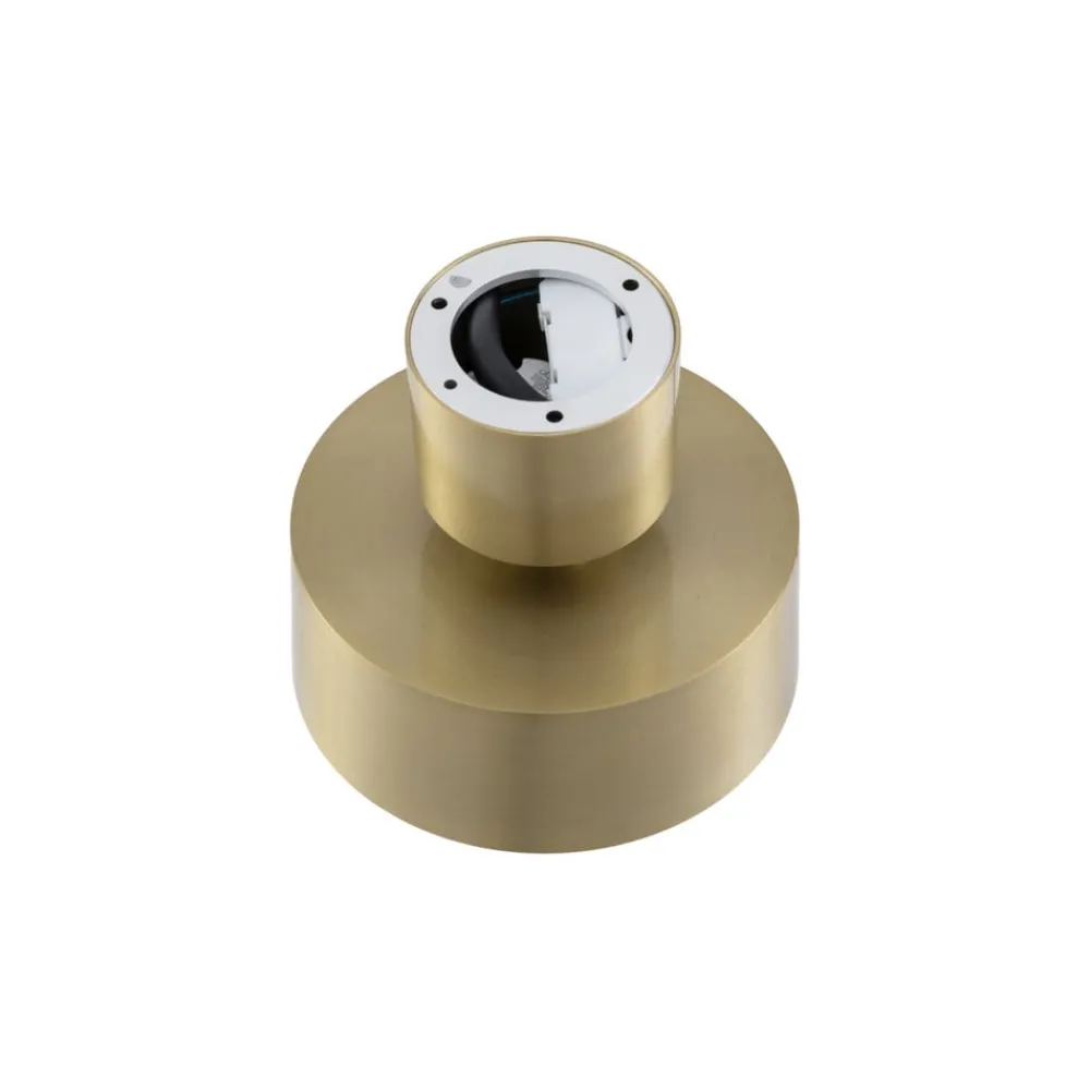 Lindby Loftlamper|Loftlamper > LED-spotlight Nivoria, Ø 14 cm, guldfarvet, drejeligt monteret