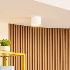 Lindby Loftlamper|Pendellamper > LED-spotlight Nivoria, Ø 12 cm, 15 W, hvid, metal