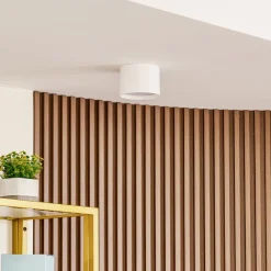 Lindby Loftlamper|Pendellamper > LED-spotlight Nivoria, Ø 12 cm, 15 W, hvid, metal