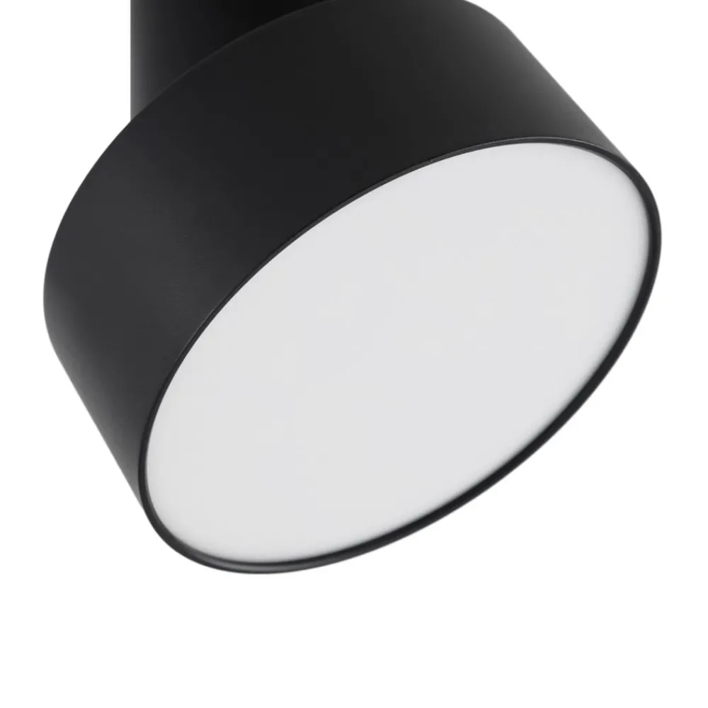 Loftlamper|Loftlamper ^ Lindby LED-spotlight Nivoria, Ø 14 cm, sort, drejelig