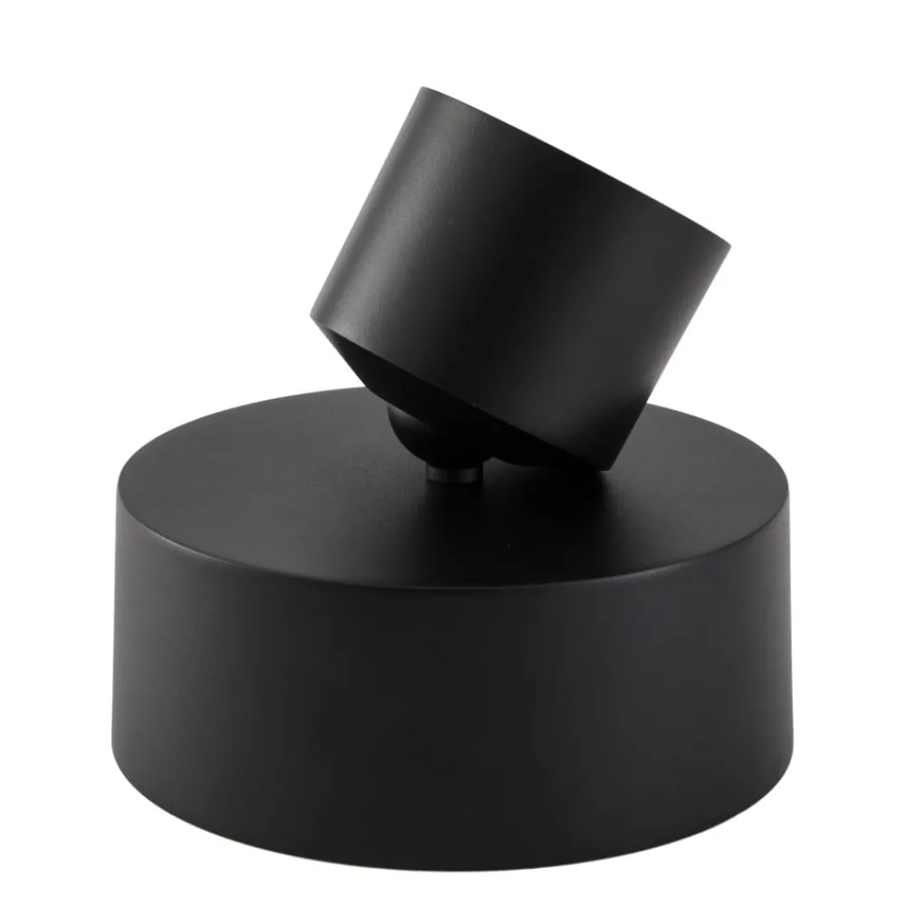 Loftlamper|Loftlamper ^ Lindby LED-spotlight Nivoria, Ø 14 cm, sort, drejelig