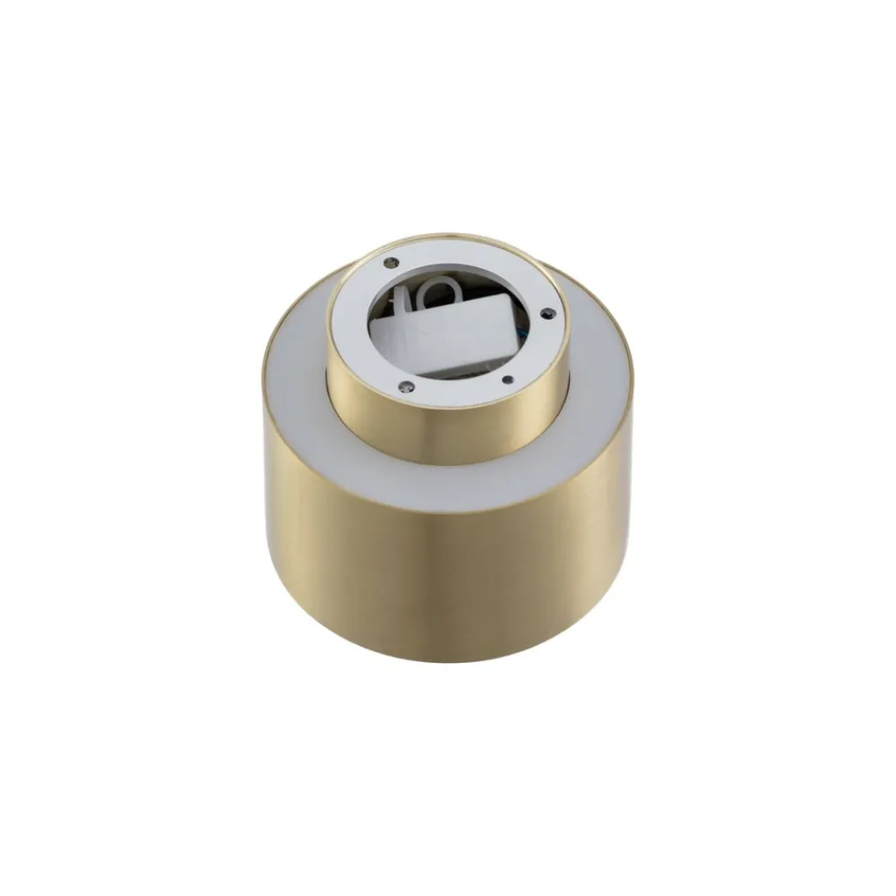 Lindby Gang|Loftlamper > LED-spotlight Nivoria, 11 x 9 cm, guldfarvet, metal