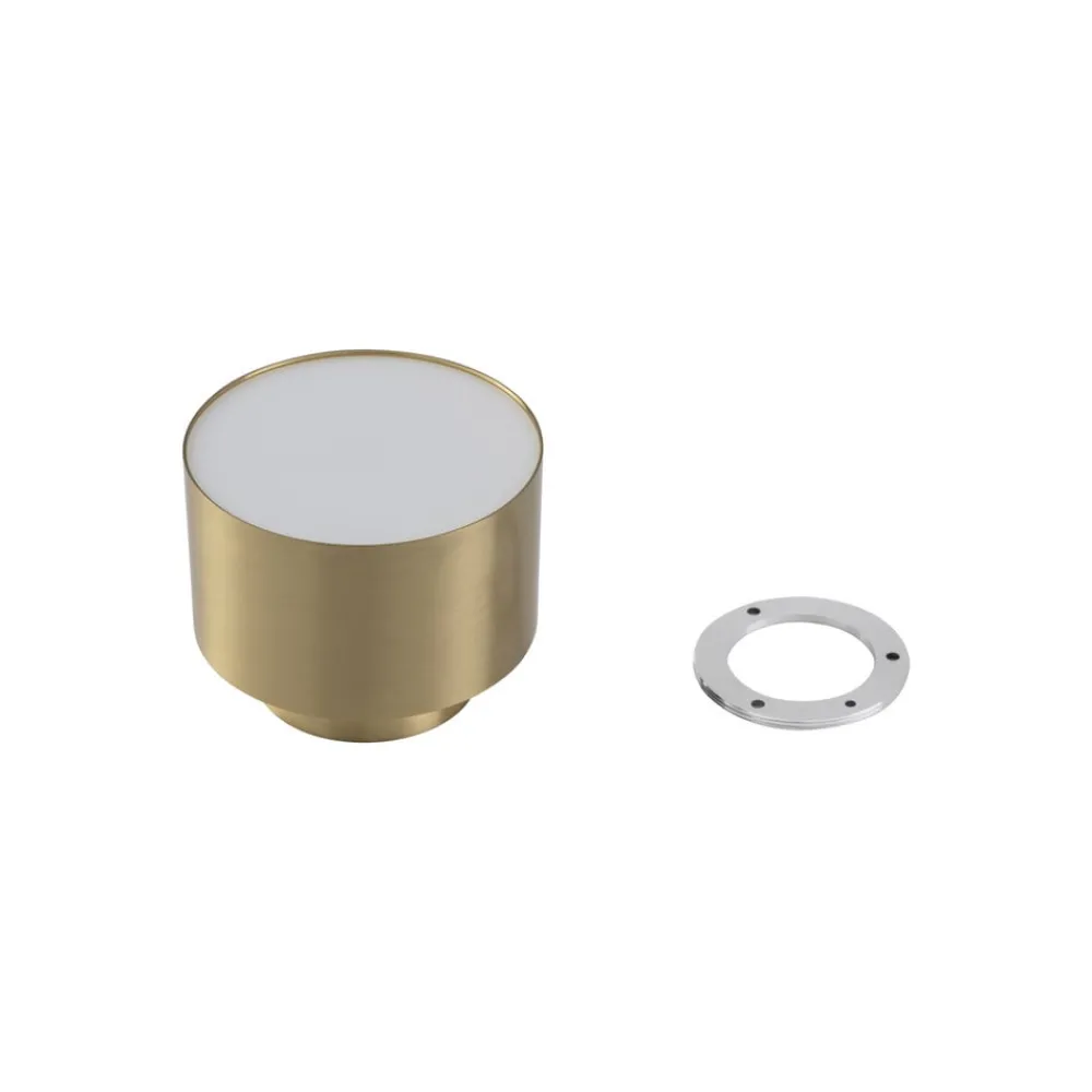 Lindby Gang|Loftlamper > LED-spotlight Nivoria, 11 x 9 cm, guldfarvet, metal