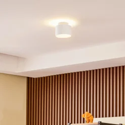 Lindby Gang|Loftlamper > LED-spotlight Nivoria, Ø 11 cm, 15 W, hvid, metal