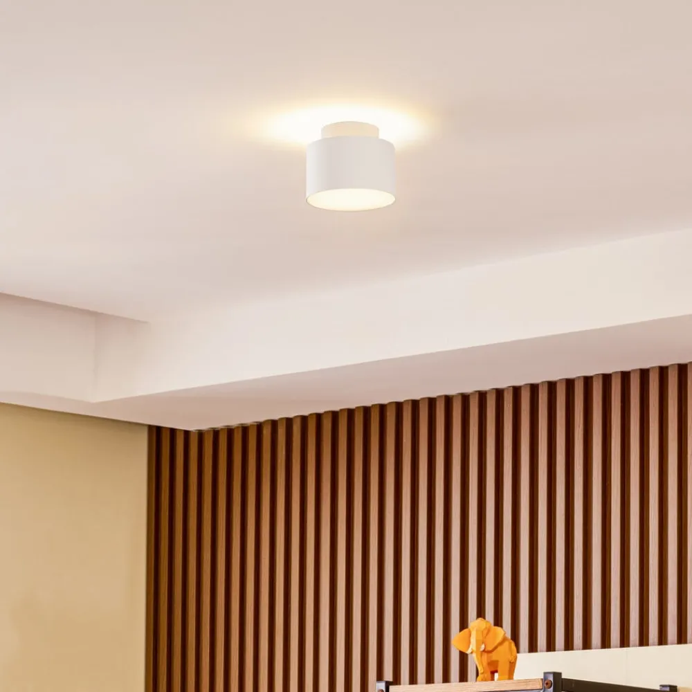 Lindby Gang|Loftlamper > LED-spotlight Nivoria, Ø 11 cm, 15 W, hvid, metal