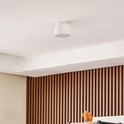 Lindby Gang|Loftlamper > LED-spotlight Nivoria, Ø 11 cm, 15 W, hvid, metal