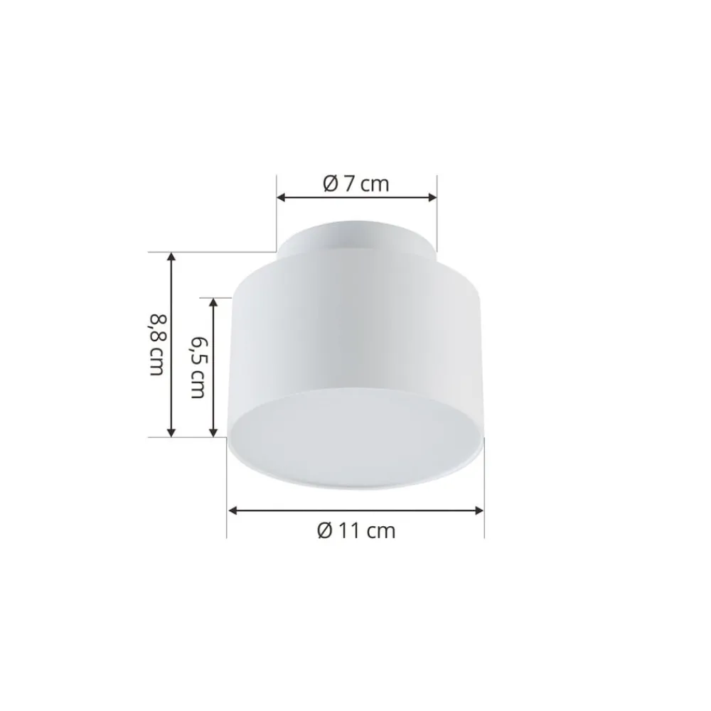 Lindby Gang|Loftlamper > LED-spotlight Nivoria, Ø 11 cm, 15 W, hvid, metal