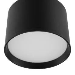Gang|Loftlamper ^ Lindby LED-spotlight Nivoria, Ø 12 cm, 15 W, sort, metal