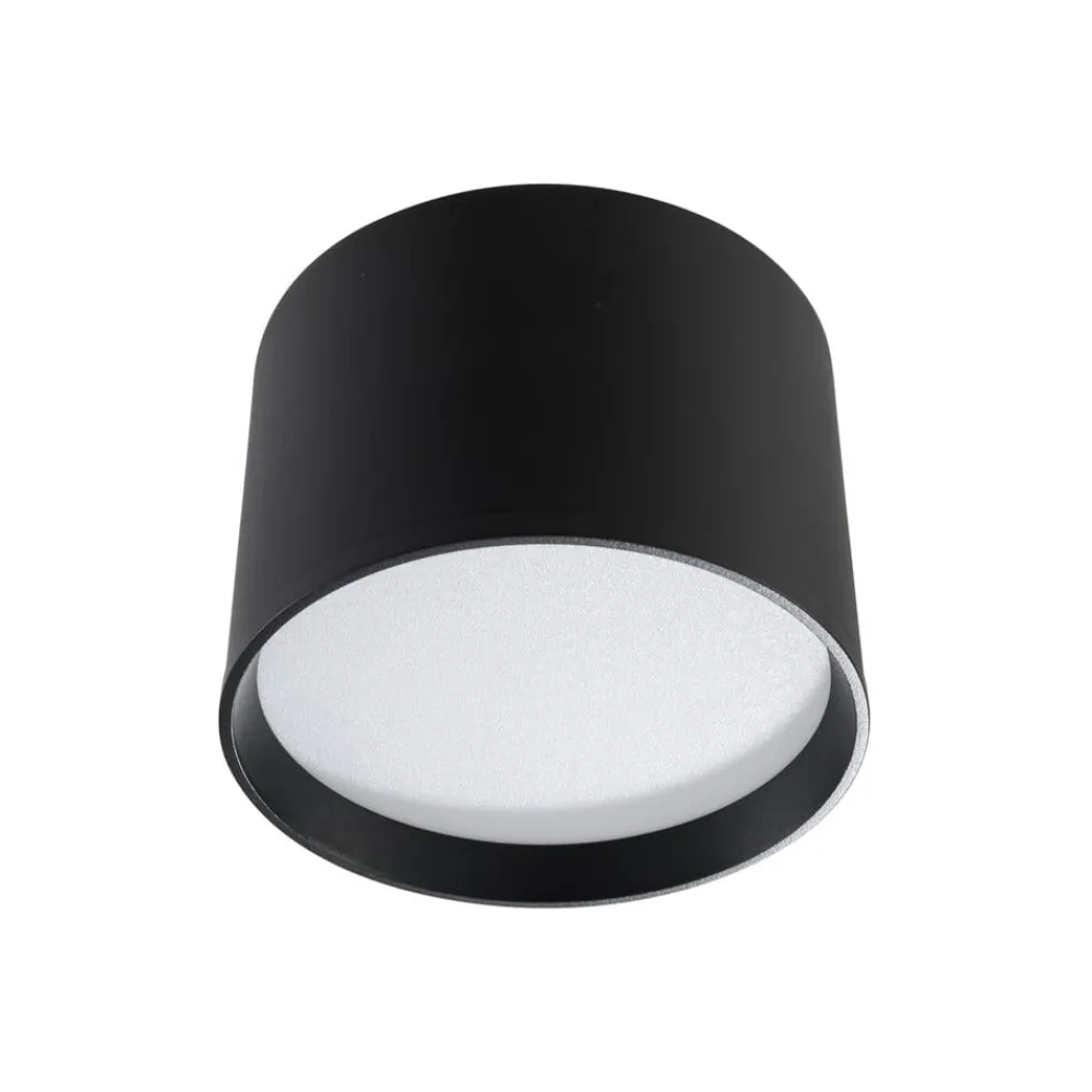 Gang|Loftlamper ^ Lindby LED-spotlight Nivoria, Ø 12 cm, 15 W, sort, metal