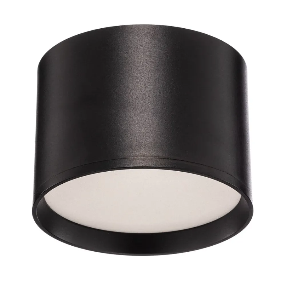 Gang|Loftlamper ^ Lindby LED-spotlight Nivoria, Ø 12 cm, 15 W, sort, metal