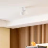 Gang|Loftlamper ^ Lindby LED-spotlight Nivoria, Ø 14 cm, hvid, drejelig
