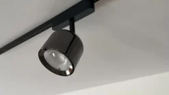 Lindby Skinnesystem > LED-spot 48 V Lumaro, grå, Ø 8,2 cm, aluminium, dæmpbar