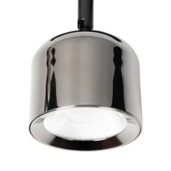 Lindby Skinnesystem > LED-spot 48 V Lumaro, grå, Ø 8,2 cm, aluminium, dæmpbar