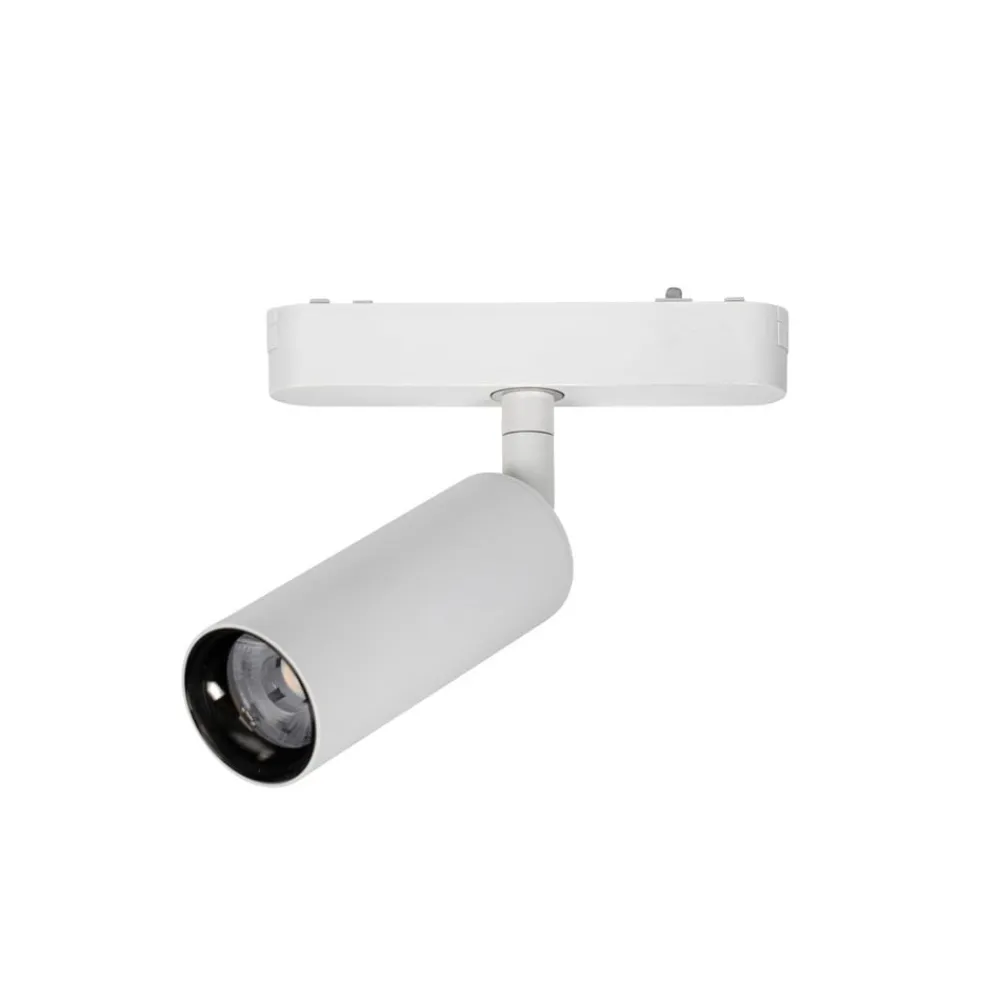 Lindby Skinnesystem > LED-spot 48 V Lumaro, hvid, Ø 4 cm, aluminium, dæmpbar
