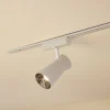 Lindby Skinnesystem > LED-spot 48 V Lumaro, hvid, Ø7cm, plast, dæmpbar