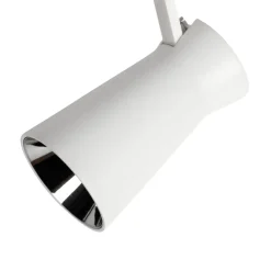 Lindby Skinnesystem > LED-spot 48 V Lumaro, hvid, Ø7cm, plast, dæmpbar