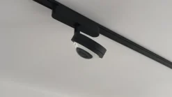 Lindby Skinnesystem > LED-spot 48 V Lumaro, sort, Ø 7,3 cm, aluminium, dæmpbar
