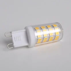 Lindby Led Pærer > LED-stiftsokkelpære, G9, 3 W, klar, 3.000 K, 330 lm