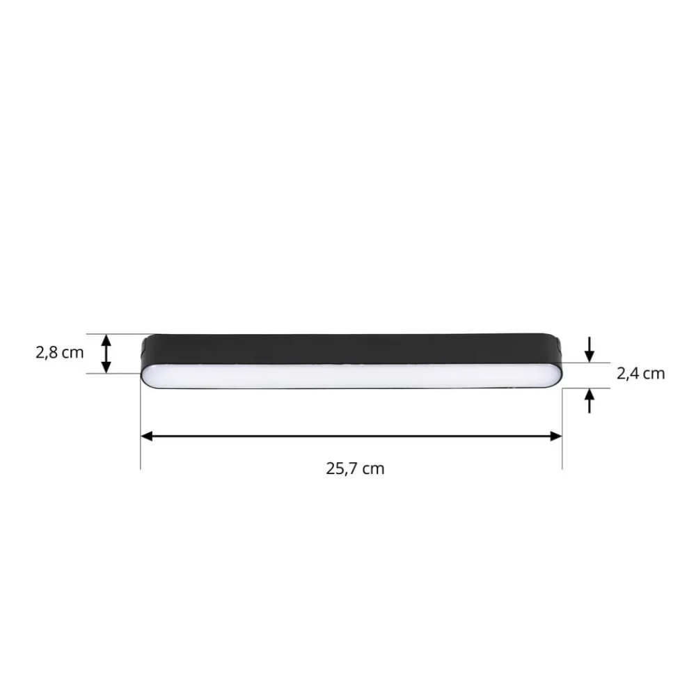 Lindby Gang|Skinnesystem > LED-strip 48 V Lumaro,sort,10W,plast,dæmpbar