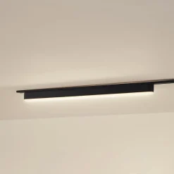 Skinnesystem ^ Lindby LED-strip 48 V Lumaro,sort,20W,plast,dæmpbar