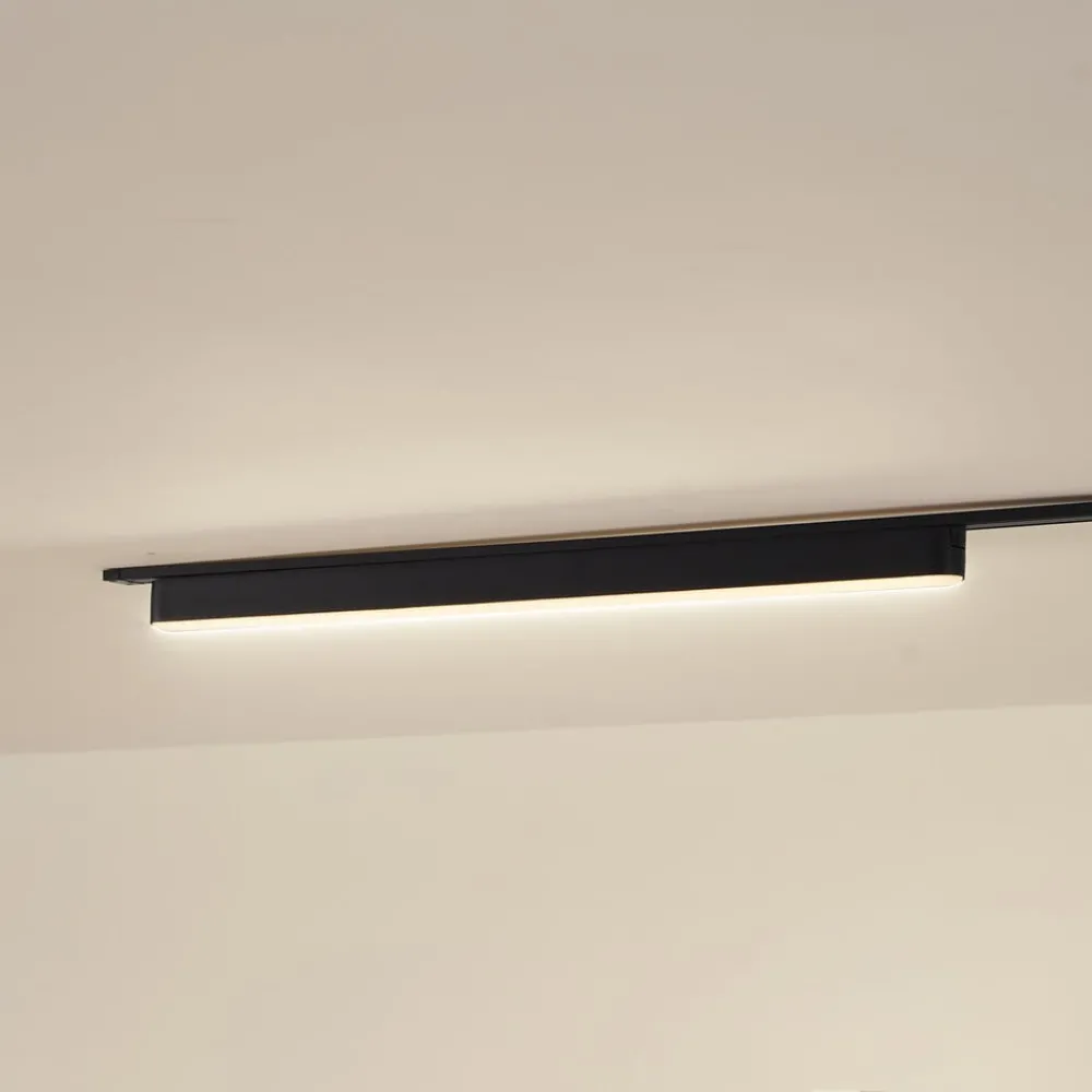 Skinnesystem ^ Lindby LED-strip 48 V Lumaro,sort,20W,plast,dæmpbar