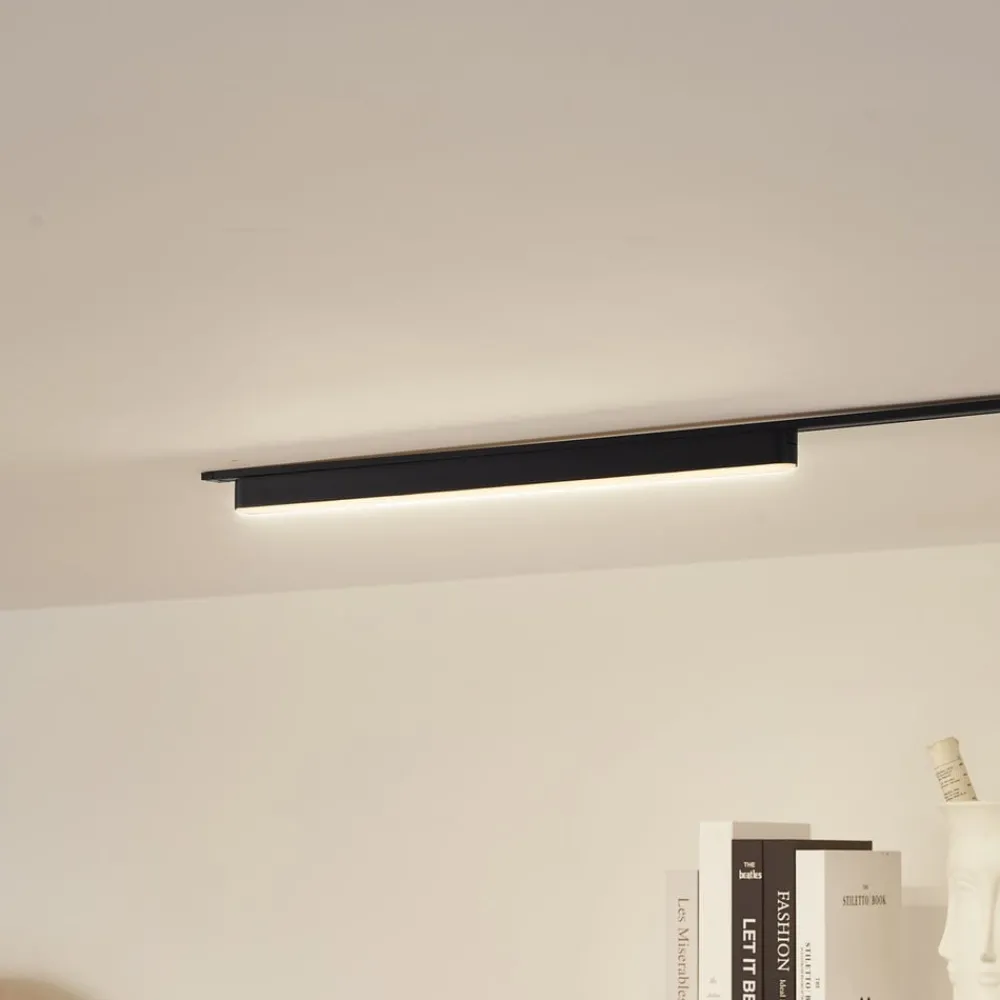Skinnesystem ^ Lindby LED-strip 48 V Lumaro,sort,20W,plast,dæmpbar