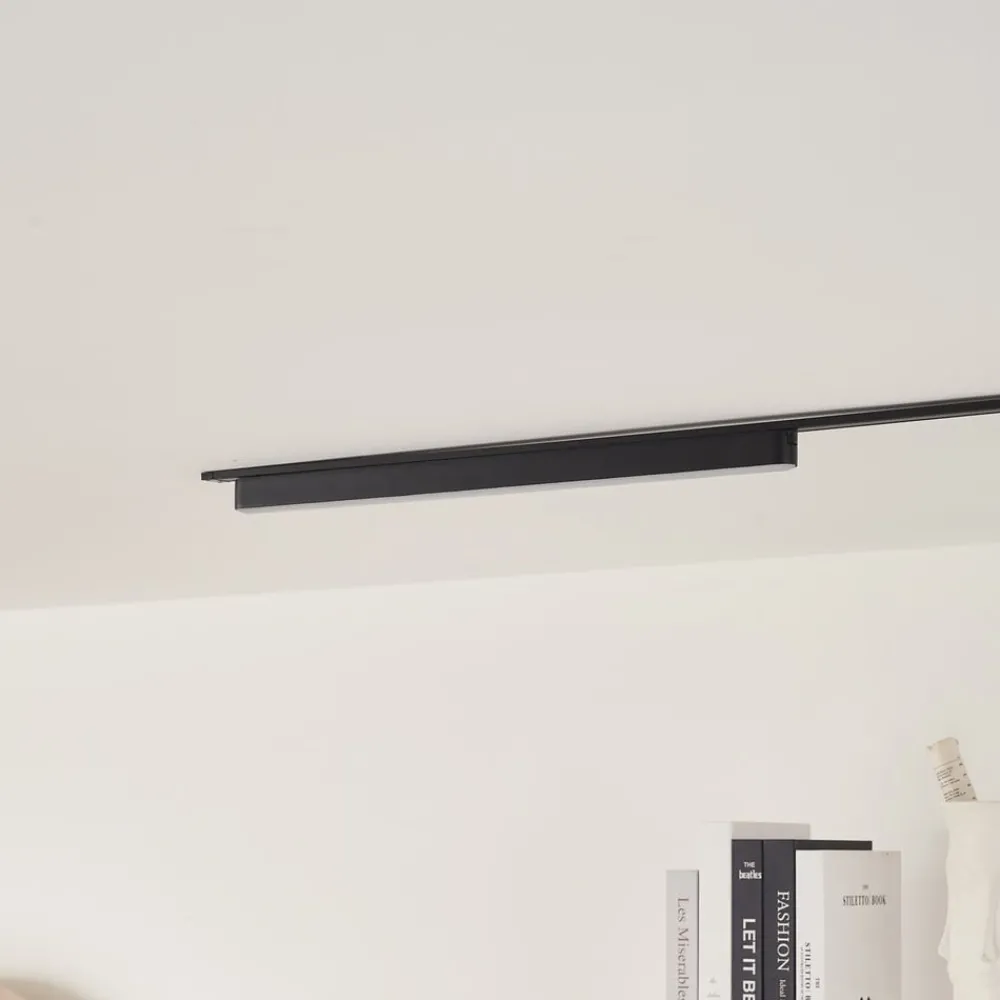Skinnesystem ^ Lindby LED-strip 48 V Lumaro,sort,20W,plast,dæmpbar
