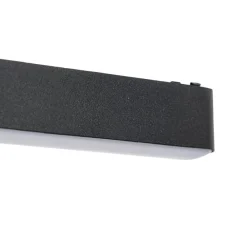 Skinnesystem ^ Lindby LED-strip 48 V Lumaro,sort,20W,plast,dæmpbar