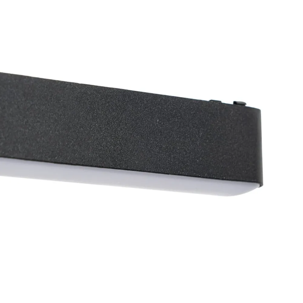 Skinnesystem ^ Lindby LED-strip 48 V Lumaro,sort,20W,plast,dæmpbar