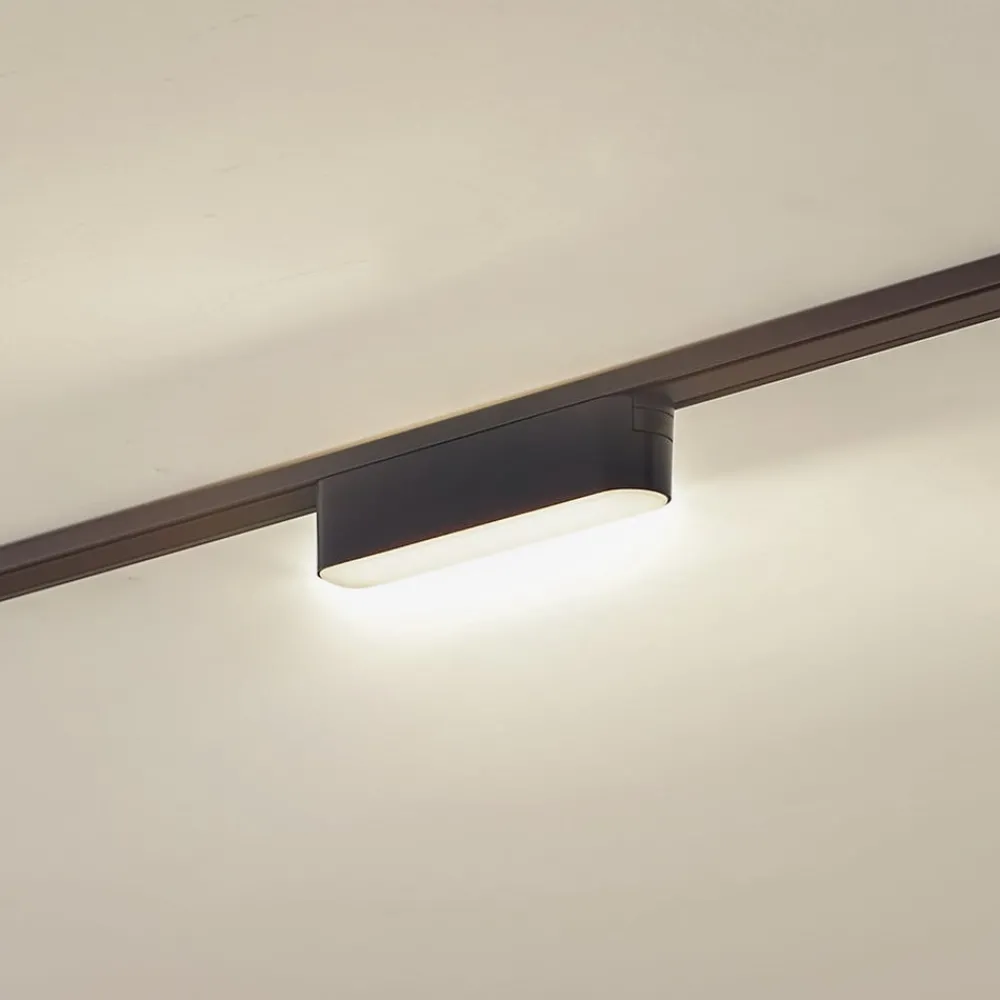 Skinnesystem ^ Lindby LED-strip 48 V Lumaro, sort,5W,plast,dæmpbar