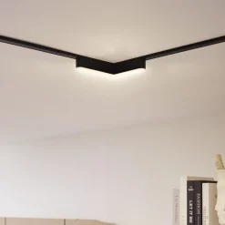 Lindby Skinnesystem > LED-strip 48V Lumaro, sort, L-formet, dæmpbar