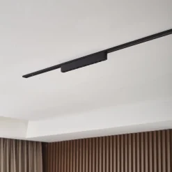 Lindby Skinnesystem > LED-strip 48V Lumaro,sort,12 punkter,2,4cm,dæmpbar