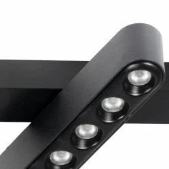 Skinnesystem ^ Lindby LED-strip 48V Lumaro,sort,6punkter,drejelig,dæmpbar