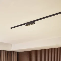 Skinnesystem ^ Lindby LED-strip 48 V Lumaro,sort,6 punkter,2,5cm,dæmpbar