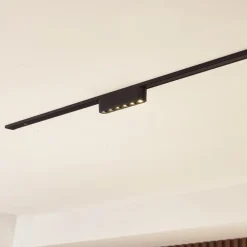 Lindby Skinnesystem > LED-strip 48V Lumaro, sort,6 punkter,2,4cm,dæmpbar