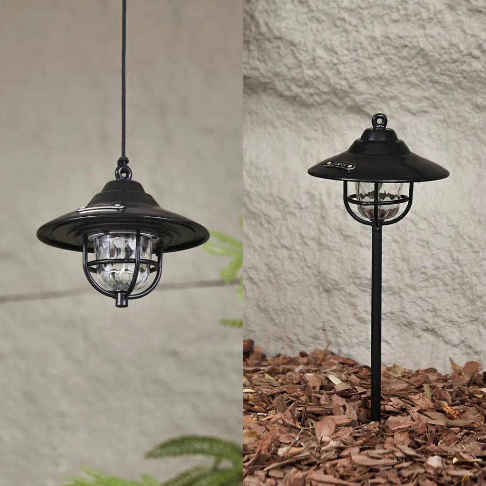 Lindby Udendørs Pendellamper > LED-udendørslampe Ketil, sort, jordspyd, batteri