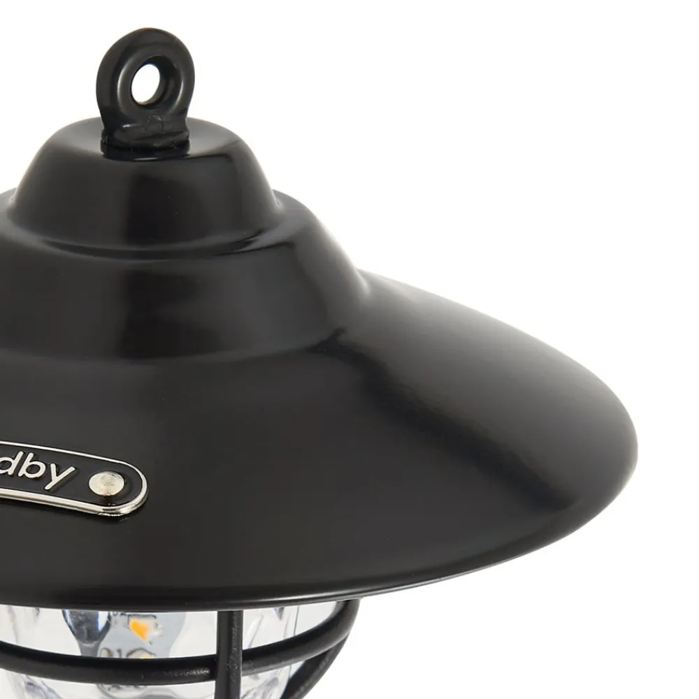 Lindby Udendørs Pendellamper > LED-udendørslampe Ketil, sort, jordspyd, batteri