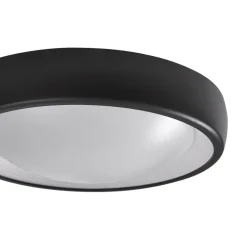 Lindby Udendørs Loftlamper > LED udendørs loftlampe Niniel, sort, Ø 25 cm