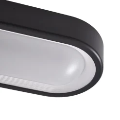 Lindby Udendørs Loftlamper > LED udendørs loftlampe Niniel, sort, 24 x 14 cm