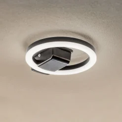 Lindby Udendørs Loftlamper|Terrassebelysning > LED udendørs loftlampe Finian, Ø 22 cm, CCT, dæmpbar