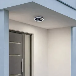 Lindby Udendørs Loftlamper|Terrassebelysning > LED udendørs loftlampe Finian, Ø 22 cm, CCT, dæmpbar