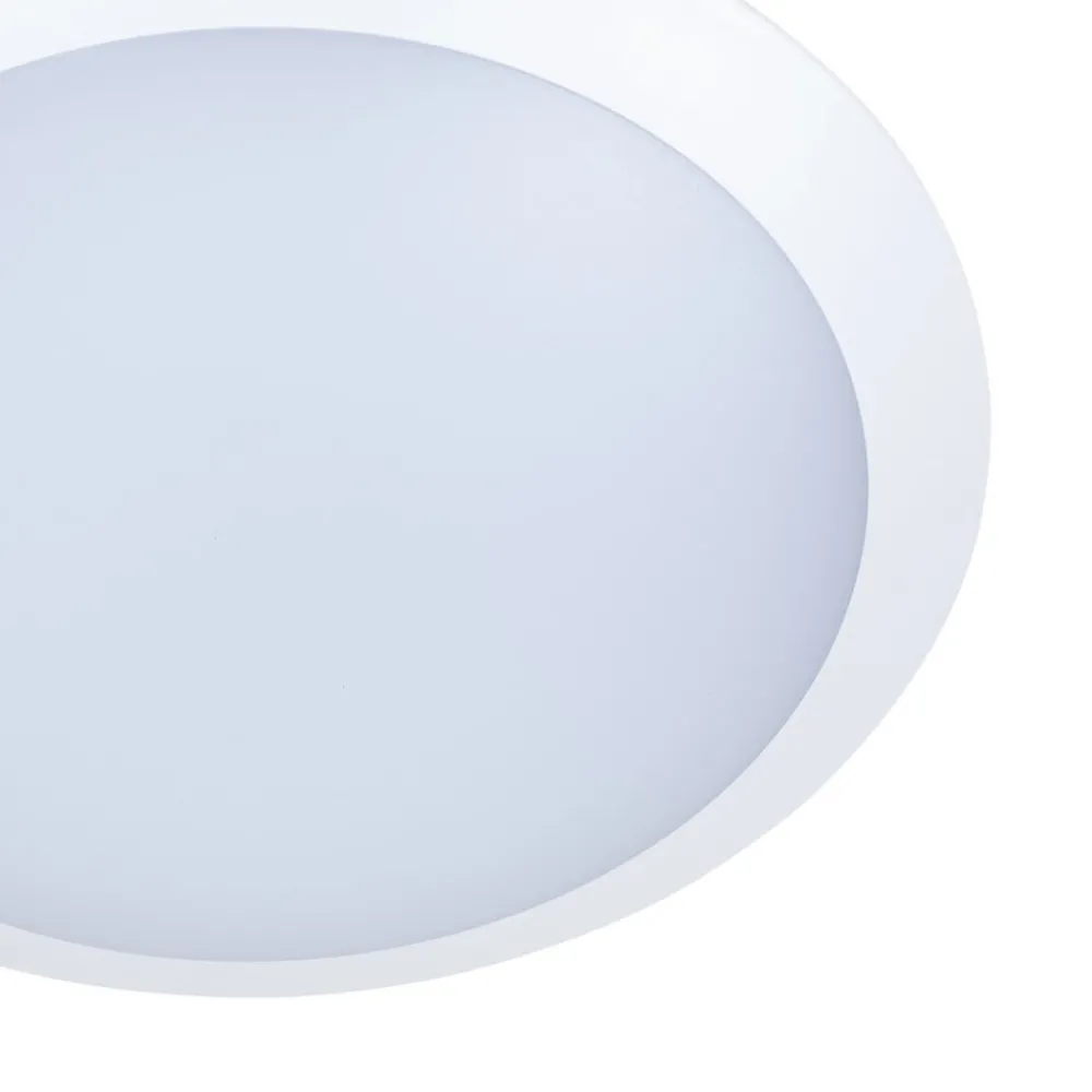 Lindby Terrassebelysning|Udendørs Loftlamper > LED udendørs loftlampe Naira, hvid, sensor, 30 cm, IP65