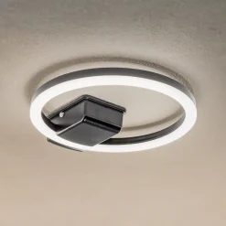 Lindby Terrassebelysning|Udendørs Loftlamper > LED udendørs loftlampe Finian, Ø 31 cm, CCT, dæmpbar