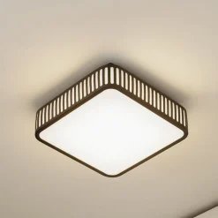 Terrassebelysning|Udendørs Loftlamper ^ Lindby LED udendørs loftlampe Lurinda, 26 cm sort, IP44